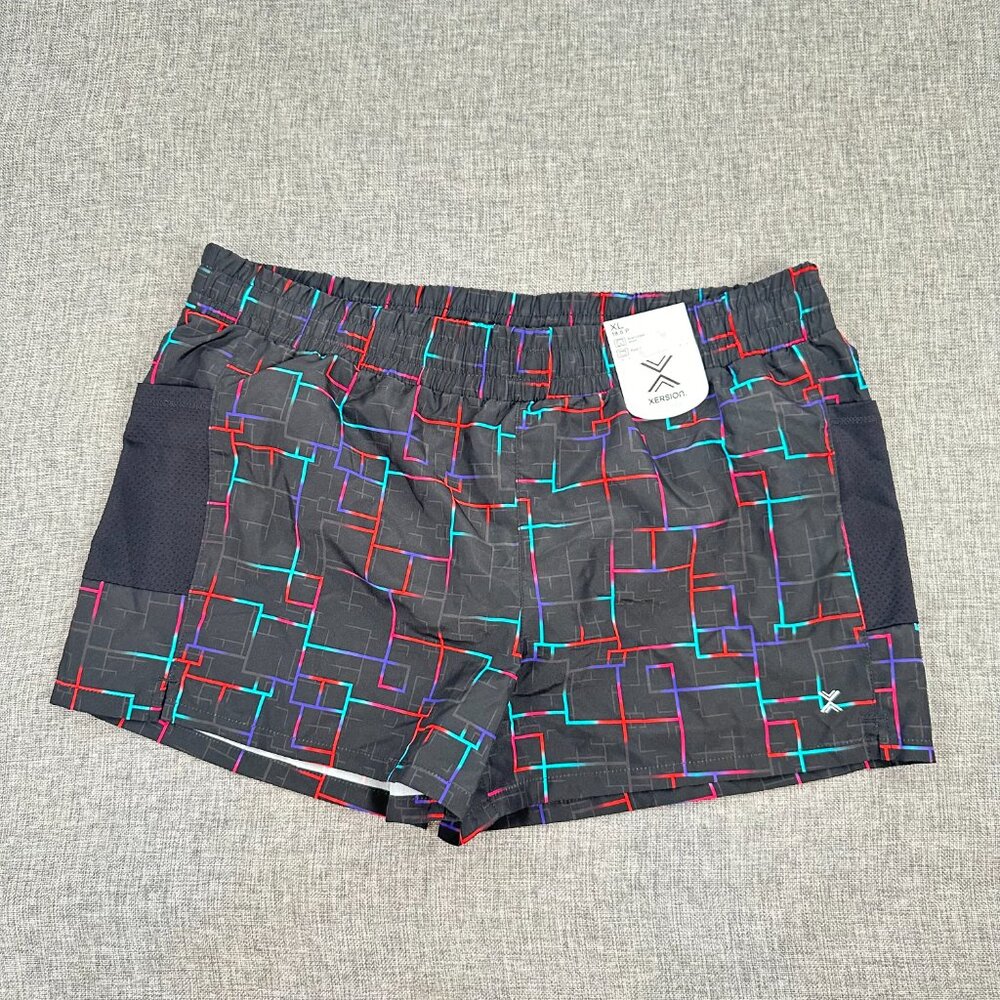 NEW Xersion Little Big Girls Sport Shorts Mid Rise Adjustable Waist XL Quick Dri
